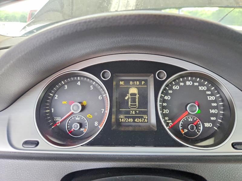 2013 Volkswagen Passat cc VIN WVWBP7AN3DE507104 COPART salvage auction — NORMAL WEAR, Mt - Certificate Of Title, sold $675 on 2026-07-23 (photo 9)