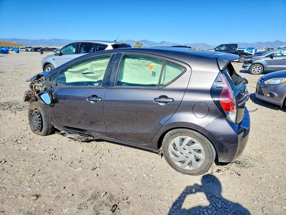 2015 Toyota Prius c VIN JTDKDTB37F1111606 COPART salvage auction — FRONT END, Ut - Salvage Certificate, sold $150 on 2026-07-07 (photo 2)