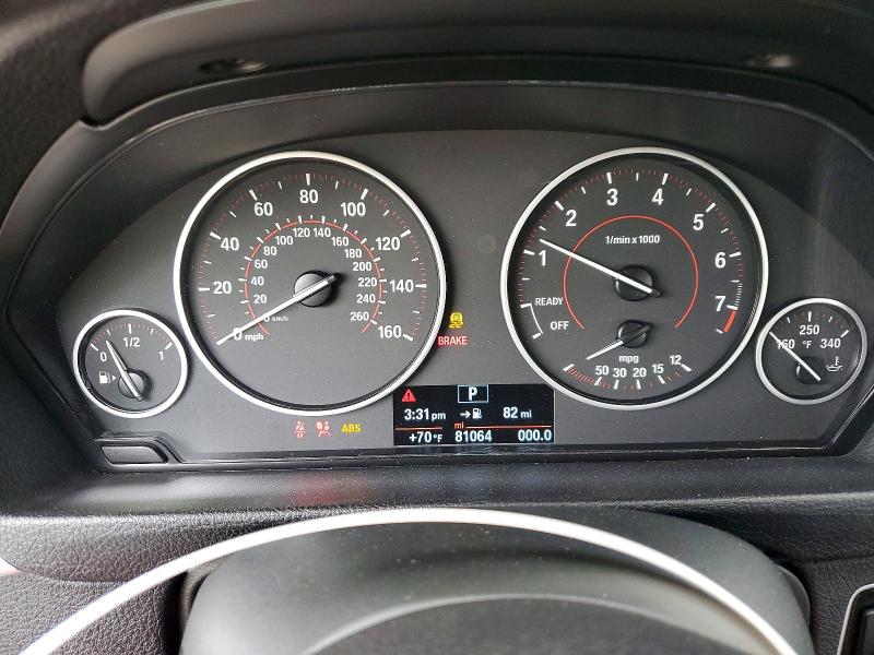 2016 BMW 3er VIN WBA8E3G58GNT77807 COPART salvage auction — FRONT END, Ct - Cert Of Title-Salvage, sold $3,650 on 2026-08-18 (photo 9)