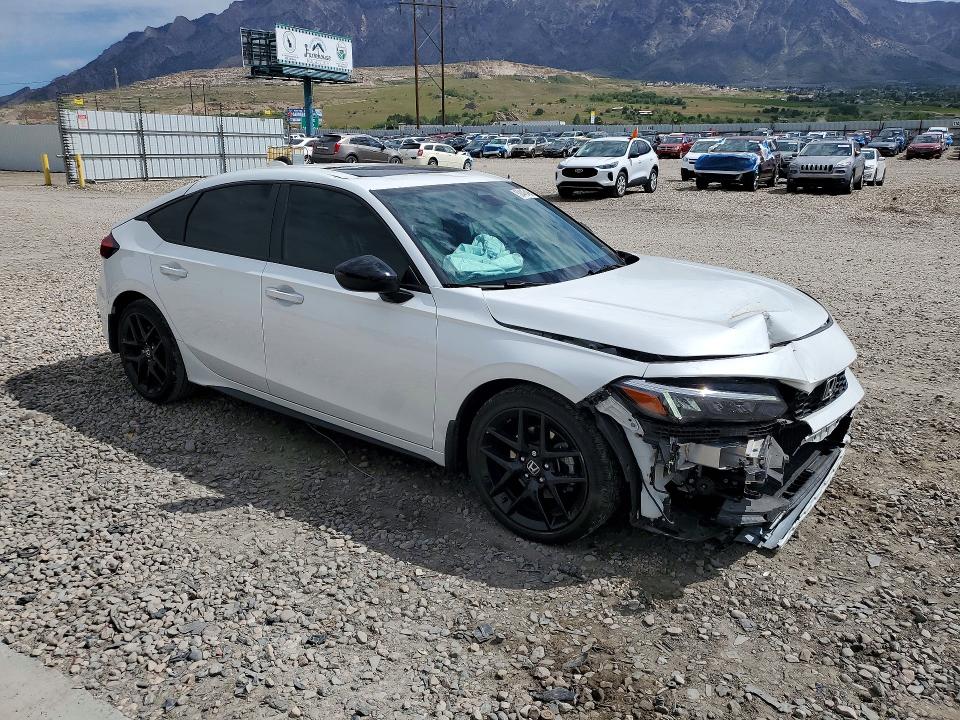 2025 Honda Civic VIN JHMFL4H89SX006245 COPART salvage auction — FRONT END, Ut - Salvage Certificate, sold $6,900 on 2026-07-20 (photo 4)