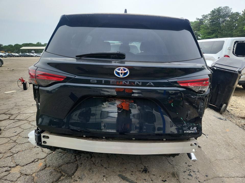 2021 Toyota Sienna VIN 5TDKRKEC9MS004676 COPART salvage auction — REAR END, Ga - Cert Of Title-Salvage, sold $775 on 2026-07-24 (photo 6)