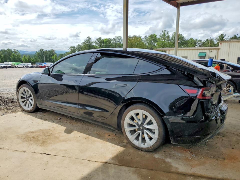 2021 Tesla Model 3 VIN 5YJ3E1EA3MF095862 COPART salvage auction — REAR END, AL - CERT OF TITLE-SALVAGE TITLE (P), sold $250 on 2026-07-28 (photo 2)