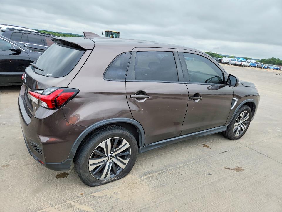 2020 Mitsubishi VIN JA4AR3AU9LU003712 COPART salvage auction — SIDE, Tx - Salvage Vehicle Title, sold $2,650 on 2026-07-30 (photo 3)