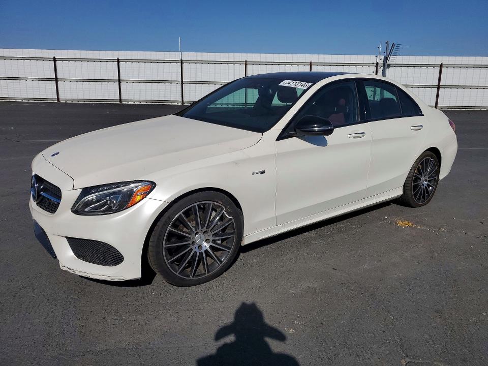 2017 Mercedes-benz C-klasse VIN 55SWF6EB2HU192653 COPART salvage auction — FRONT END, Ca - Salvage Certificate, sold $9,000 on 2026-07-09 (photo 1)