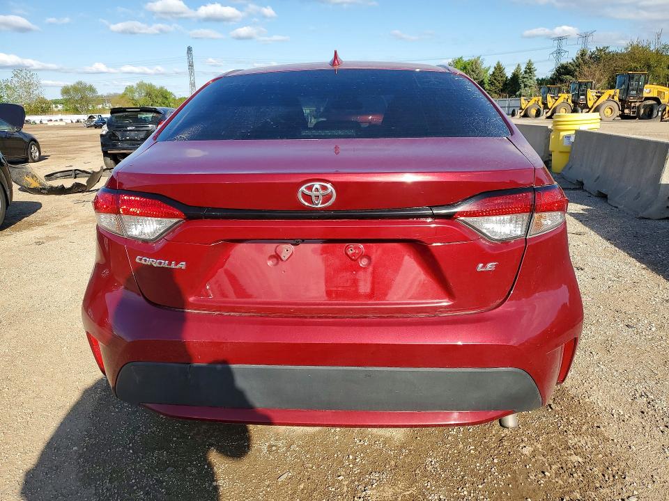 2022 Toyota Corolla VIN 5YFEPMAE1NP279183 COPART salvage auction — FRONT END, Il - Salvage Certificate, sold $2,150 on 2026-07-09 (photo 6)