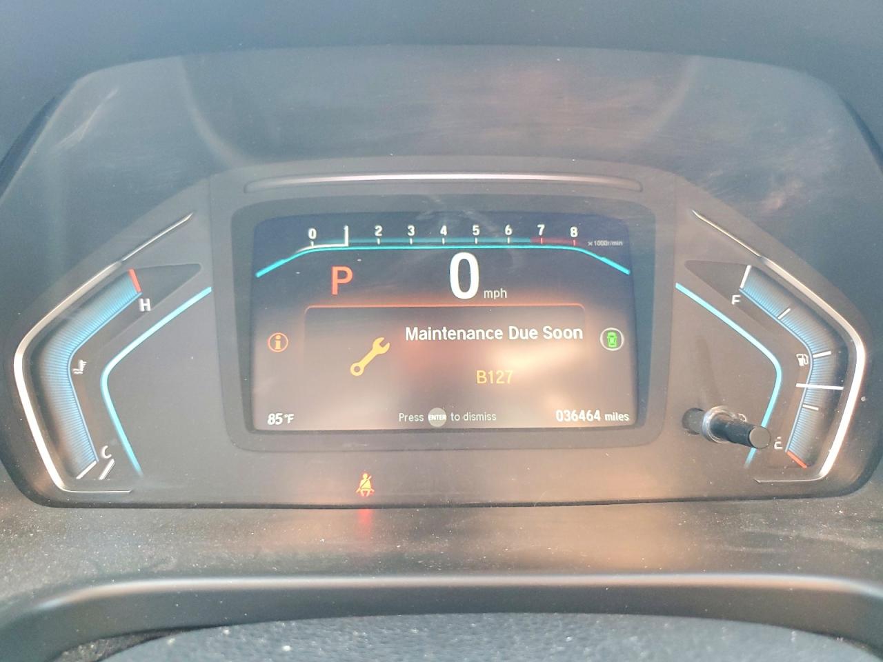 2024 Honda Odyssey VIN 5FNRL6H98RB014084 COPART salvage auction — Hail, TX - SALVAGE VEHICLE TITLE, sold $20,300 on 2026-06-25 (photo 9)