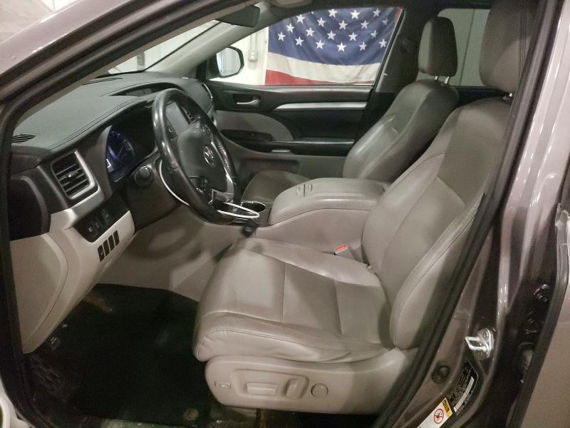 2017 Toyota Highlander VIN 5TDJZRFH7HS472684 COPART salvage auction — FRONT END, MN - CERT OF TITLE-SALVAGE, sold $7,700 on 2026-07-06 (photo 7)