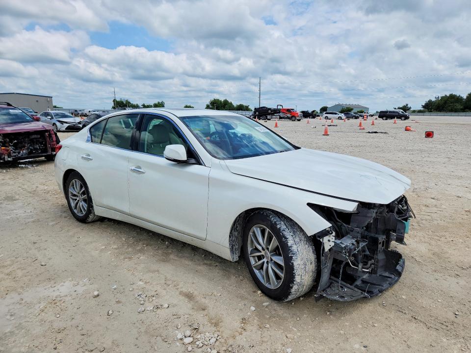 2015 Infiniti VIN JN1BV7AP7FM345576 COPART salvage auction — FRONT END, Tx - Salvage Vehicle Title, sold $1,650 on 2026-07-02 (photo 4)