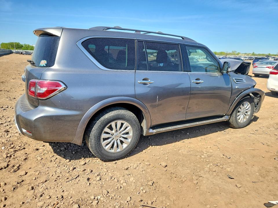 2018 Nissan Armada VIN JN8AY2NC9J9552707 COPART salvage auction — FRONT END, Il - Salvage Certificate, sold $5,000 on 2026-07-09 (photo 3)