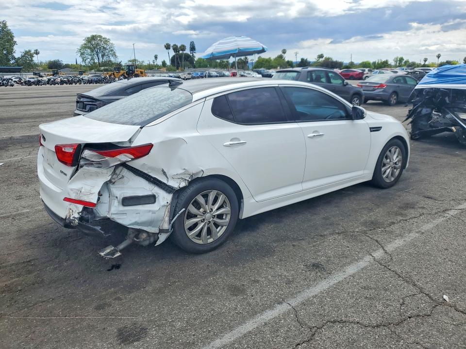 2015 Kia Optima VIN 5XXGN4A79FG419331 COPART salvage auction — REAR END, Ca - Salvage Certificate, sold $1,900 on 2026-07-19 (photo 3)