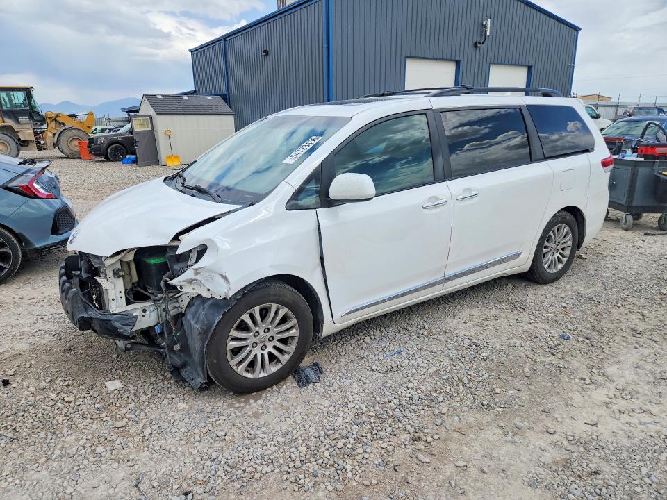 2013 Toyota Sienna VIN 5TDYK3DC7DS372201 COPART salvage auction — FRONT END, Ut - Salvage Certificate, sold $150 on 2026-07-21 (photo 1)