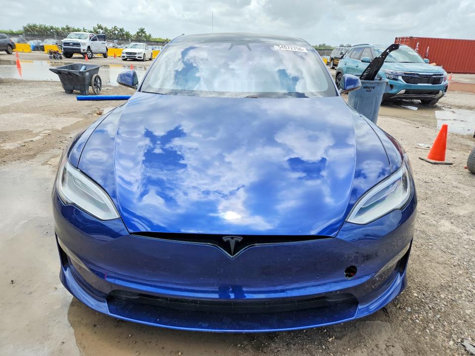 2021 Tesla Model s VIN 5YJSA1E63MF446790 COPART salvage auction — SIDE, Fl - Cert Of Title Slvg Rebuildable, sold $26,500 on 2026-07-15 (photo 5)