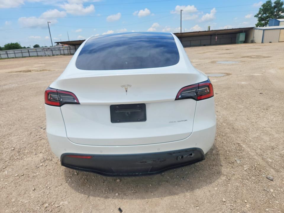 2021 Tesla Model y VIN 5YJYGDEE1MF102893 COPART salvage auction — FRONT END, Tx - Salvage Vehicle Title, sold $1,500 on 2026-07-29 (photo 6)