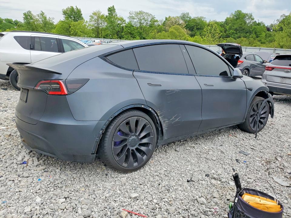 2020 Tesla VIN 5YJYGDEF7LF034820 COPART salvage auction — FRONT END, Ky - Cert Of Title-Salvage, sold $4,700 on 2026-07-24 (photo 3)