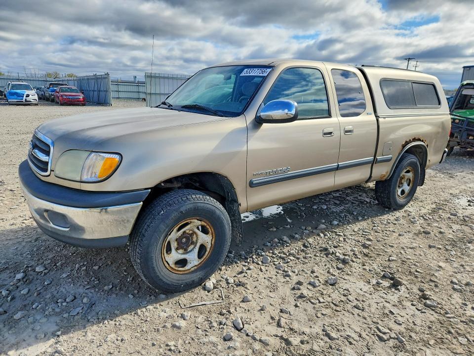 2002 Toyota Tundra VIN 5TBRN34182S252939 COPART salvage auction — FRONT END, Wi - Certificate Of Title, sold $850 on 2026-07-13 (photo 1)