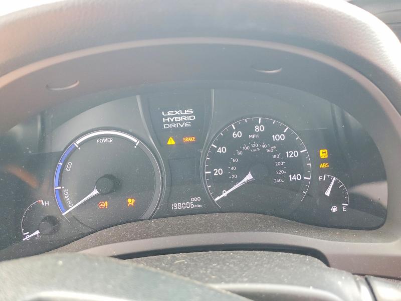 2013 Lexus Rx 450h VIN JTJZB1BA4D2410112 COPART salvage auction — FRONT END, Ca - Dis/Dlr/Exp Only Clean Title, sold $3,300 on 2026-07-06 (photo 9)