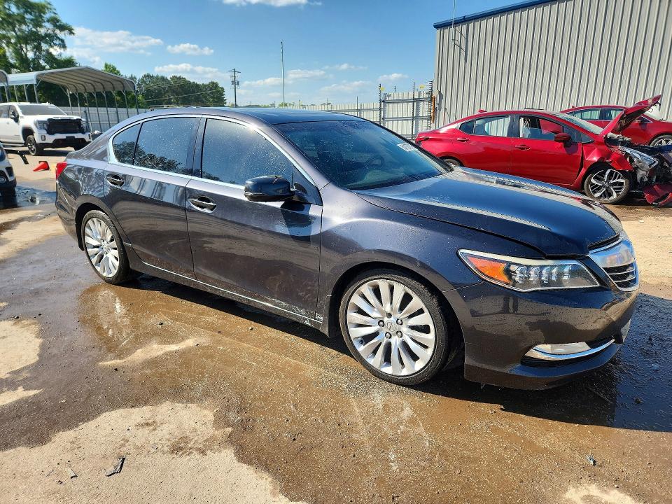 2014 Acura RLX VIN JH4KC1F57EC007329 COPART salvage auction — REAR END, Sc - Cert Of Title-Salvage, sold $2,650 on 2026-07-13 (photo 4)