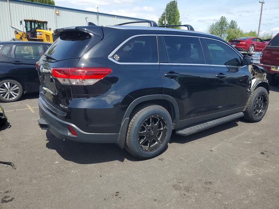 2019 Toyota Highlander VIN 5TDJZRFH2KS948234 COPART salvage auction — FRONT END, Or - Salvage Title Certificate, sold $8,600 on 2026-07-20 (photo 3)