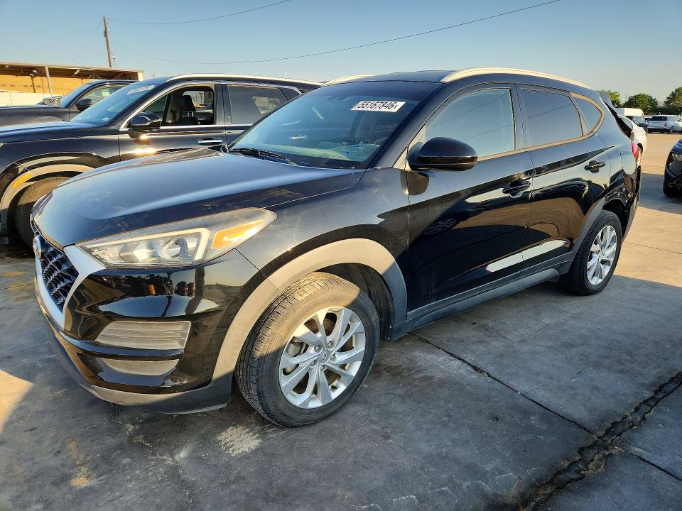 2019 Hyundai Tucson VIN KM8J3CA45KU014854 COPART salvage auction — REAR END, Tx - Salvage Vehicle Title, sold $6,100 on 2026-07-06 (photo 1)