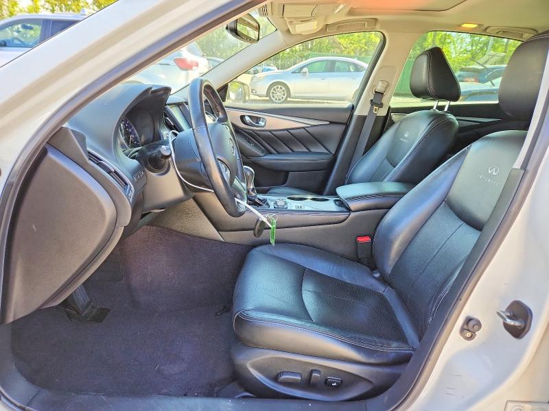 2014 Infiniti Q50 VIN JN1BV7AP0EM675252 COPART salvage auction — FRONT END, Md - Cert Of Salvage > 75% Damage, sold $3,500 on 2026-07-02 (photo 7)