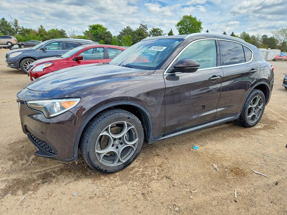 2018 Alfa romeo Stelvio VIN ZASFAKAN0J7C05198 COPART salvage auction — HAIL, Il - Salvage Certificate, sold $3,800 on 2026-07-14 (photo 1)