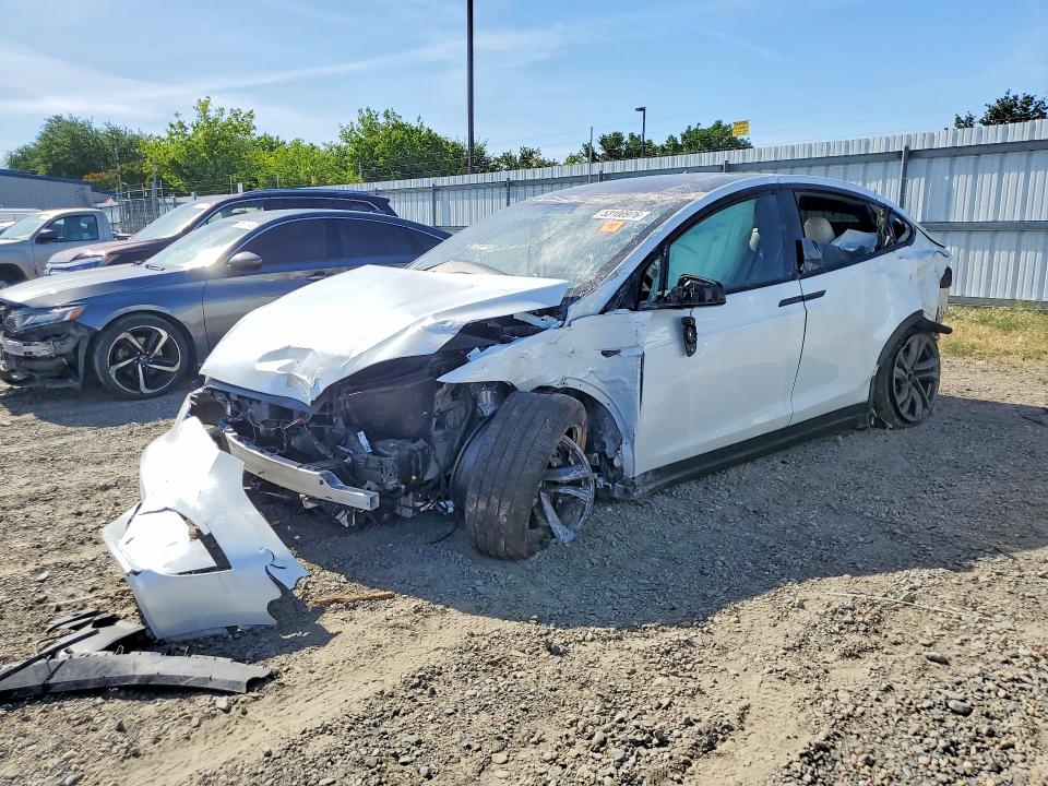 2026 Tesla Model x VIN 7SAXCDE57TF480340 COPART salvage auction — ROLLOVER, Ca - Non-Repairable Vehicle Cert, sold $2,800 on 2026-07-02 (photo 1)