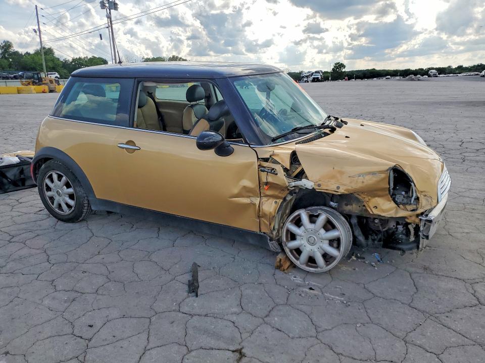 2003 Mini Cooper VIN WMWRC33433TJ51459 COPART salvage auction — FRONT END, Tn - Salvage Certificate, sold $250 on 2026-07-08 (photo 4)