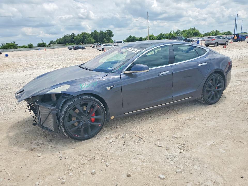 2018 Tesla VIN 5YJSA1E41JF287665 COPART salvage auction — FRONT END, Tx - Salvage Vehicle Title, sold $9,600 on 2026-07-16 (photo 1)