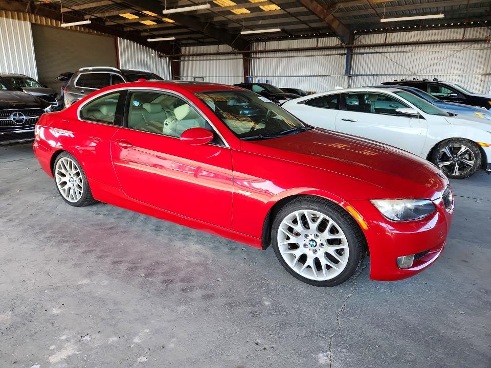 2007 BMW 3 series VIN WBAWV13597PK48206 COPART salvage auction — Burn Engine, CA - NON-REPAIRABLE VEHICLE CERT, sold $650 on 2026-07-20 (photo 4)