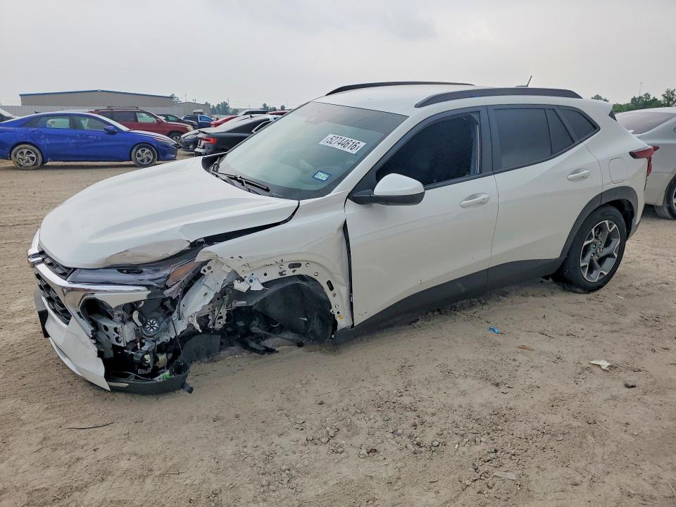 2025 Chevrolet VIN KL77LHEP7SC255902 COPART salvage auction — FRONT END, Tx - Salvage Vehicle Title, sold $250 on 2026-07-28 (photo 1)