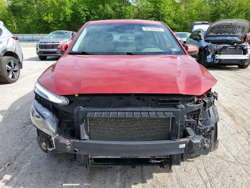 2022 Hyundai Kona VIN KM8K2CAB6NU759901 COPART salvage auction — FRONT END, Pa - Certificate Of Salvage, sold $1,000 on 2026-07-23 (photo 5)