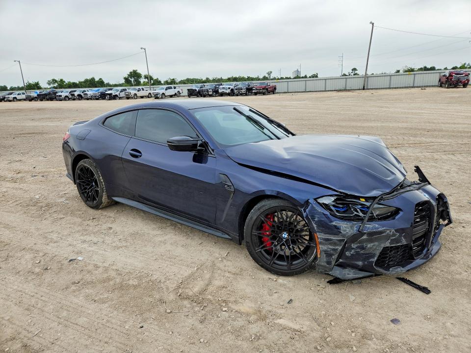 2024 BMW M4 VIN WBS43AZ00RCR66158 COPART salvage auction — FRONT END, NC - SALVAGE CERTIFICATE OF TITLE, sold $19,000 on 2026-07-22 (photo 4)