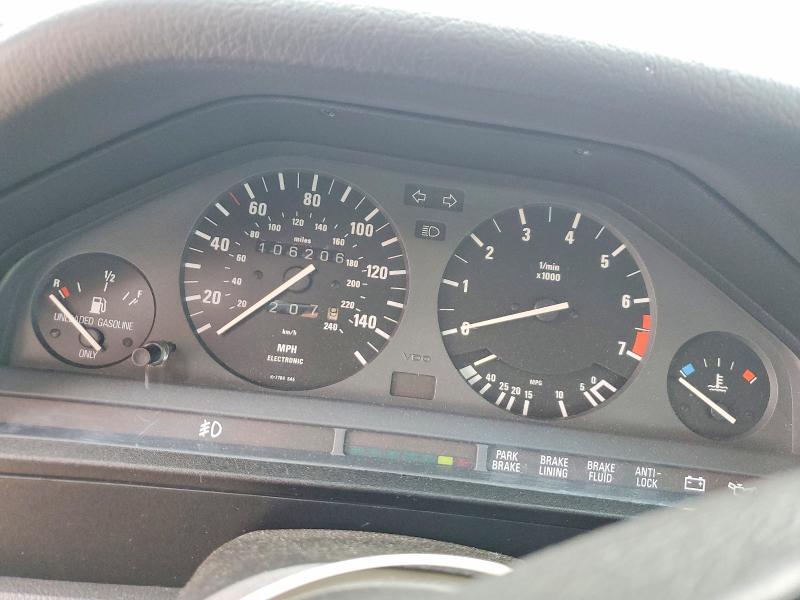 1990 BMW 3er VIN WBAAE9313LED64273 COPART salvage auction — ENGINE BURN, Il - Salvage Certificate, sold $2,100 on 2026-07-08 (photo 9)