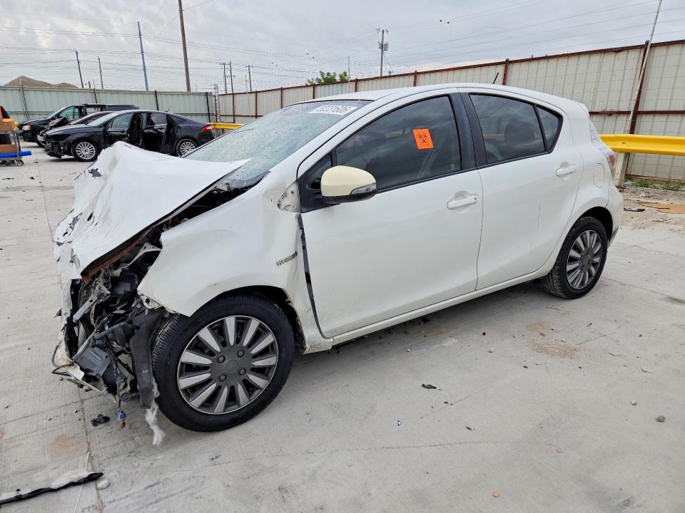 2013 Toyota Prius VIN JTDKDTB36D1543911 COPART salvage auction — FRONT END, Tx - Salvage Vehicle Title, sold $425 on 2026-07-10 (photo 1)