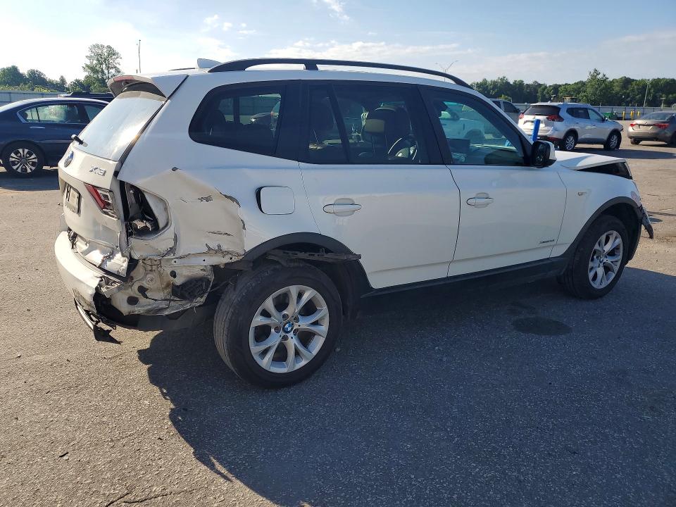 2010 BMW X3 VIN WBXPC9C44AWJ36013 COPART salvage auction — REAR END, Nc - Salvage Certificate Of Title, sold $250 on 2026-07-28 (photo 3)