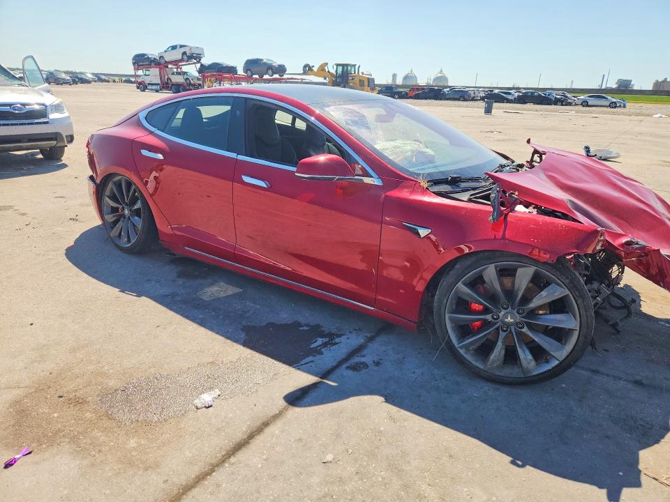 2017 Tesla VIN 5YJSA1E44HF229625 COPART salvage auction — FRONT END, La - Cert Of Title-Salvage, sold $1,050 on 2026-07-22 (photo 4)