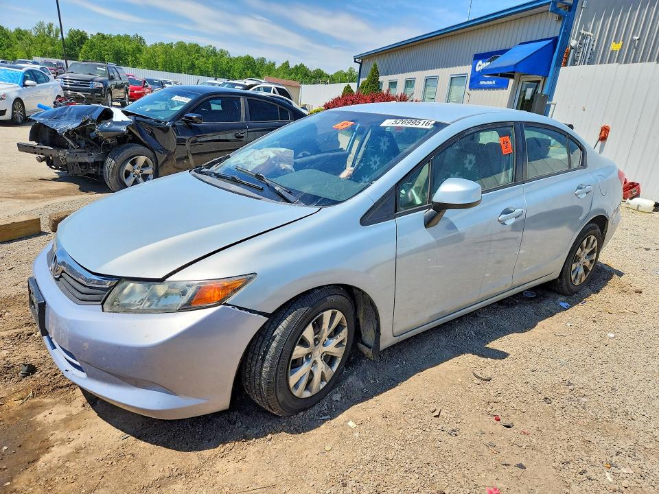 2012 Honda VIN 19XFB2F54CE080014 COPART salvage auction — FRONT END, Ky - Bill Of Sale/Part Only/No Titl, sold $300 on 2026-07-02 (photo 1)