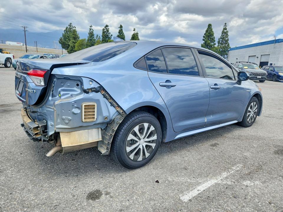 2021 Toyota VIN JTDEAMDE9MJ008291 COPART salvage auction — REAR END, Ca - Salvage Certificate, sold $6,700 on 2026-07-28 (photo 3)