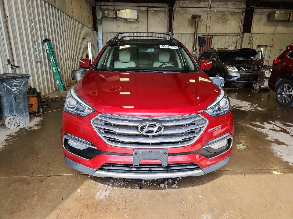 2017 Hyundai Santa fe VIN 5XYZUDLB3HG423905 COPART salvage auction — HAIL, Salvage Title, sold $250 on 2026-07-27 (photo 5)