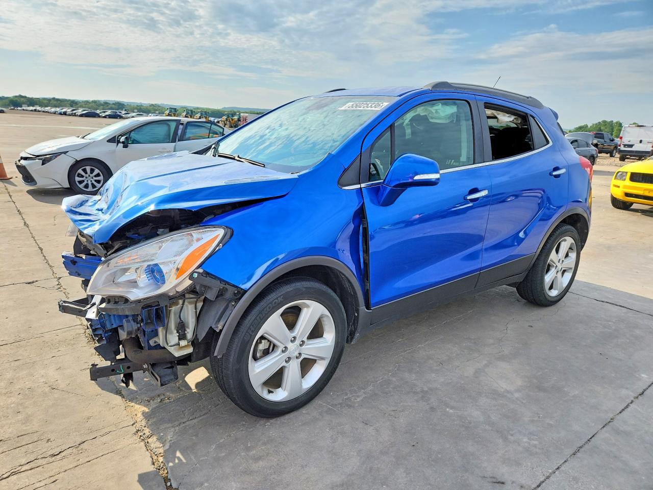2015 Buick Encore VIN KL4CJASB6FB053047 COPART salvage auction — Front End, TX - SALVAGE VEHICLE TITLE, sold $925 on 2026-07-09 (photo 1)