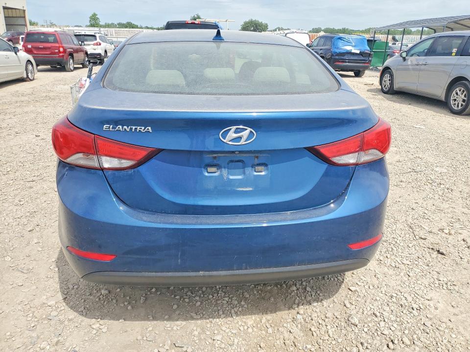 2014 Hyundai Elantra VIN KMHDH4AE2EU055198 COPART salvage auction — HAIL, Ks - Cert Of Title-Salvage, sold $1,700 on 2026-07-28 (photo 6)
