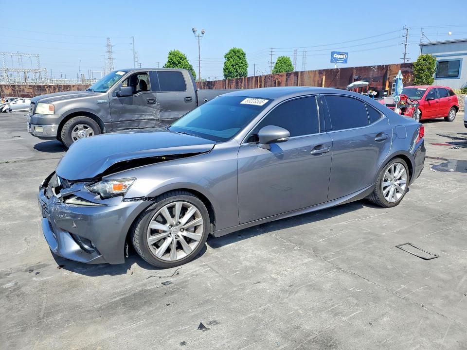 2016 Lexus Is VIN JTHBA1D24G5007388 COPART salvage auction — FRONT END, Ca - Salvage Certificate, sold $3,800 on 2026-07-06 (photo 1)