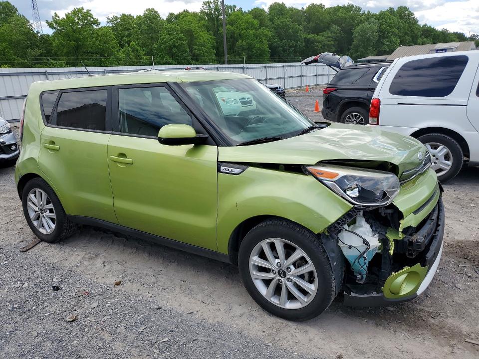 2017 Kia Soul VIN KNDJP3A57H7884646 COPART salvage auction — FRONT END, Pa - Certificate Of Salvage, sold $800 on 2026-07-20 (photo 4)