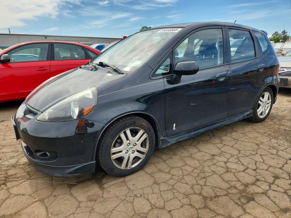 2007 Honda Fit VIN JHMGD38687S015002 COPART salvage auction — FRONT END, CT - CERT OF TITLE-SALVAGE, sold $650 on 2026-07-14 (photo 1)