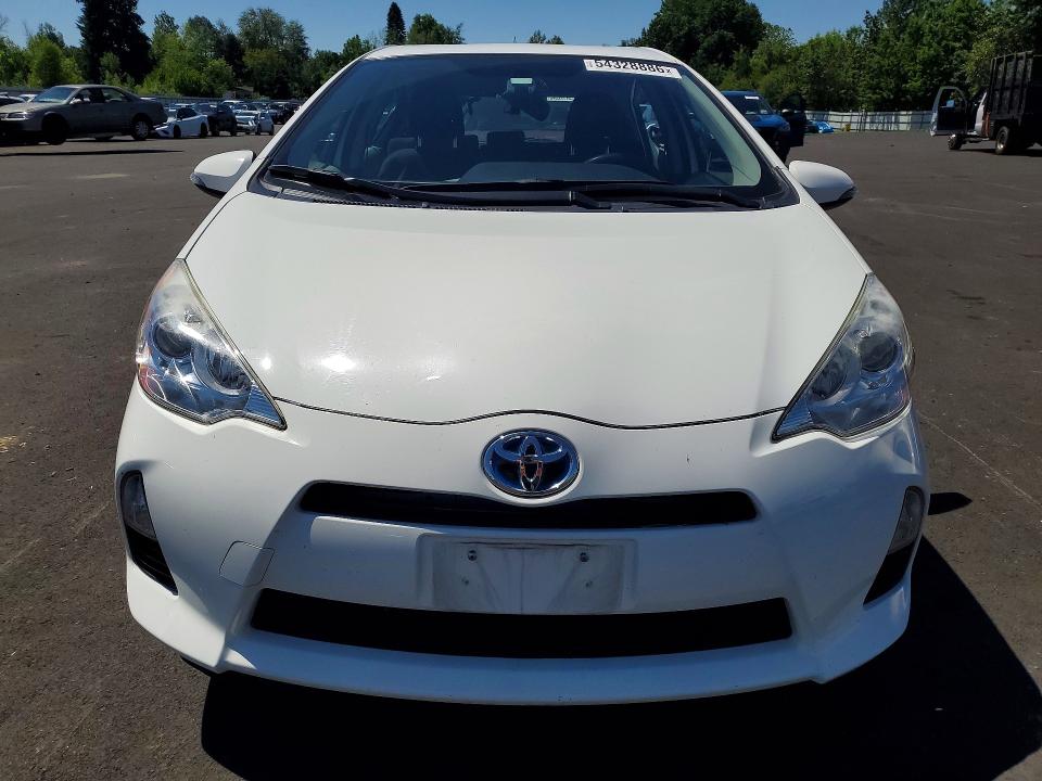 2012 Toyota VIN JTDKDTB3XC1503975 COPART salvage auction — REAR END, Or - Salvage Title Certificate, sold $2,750 on 2026-07-06 (photo 5)