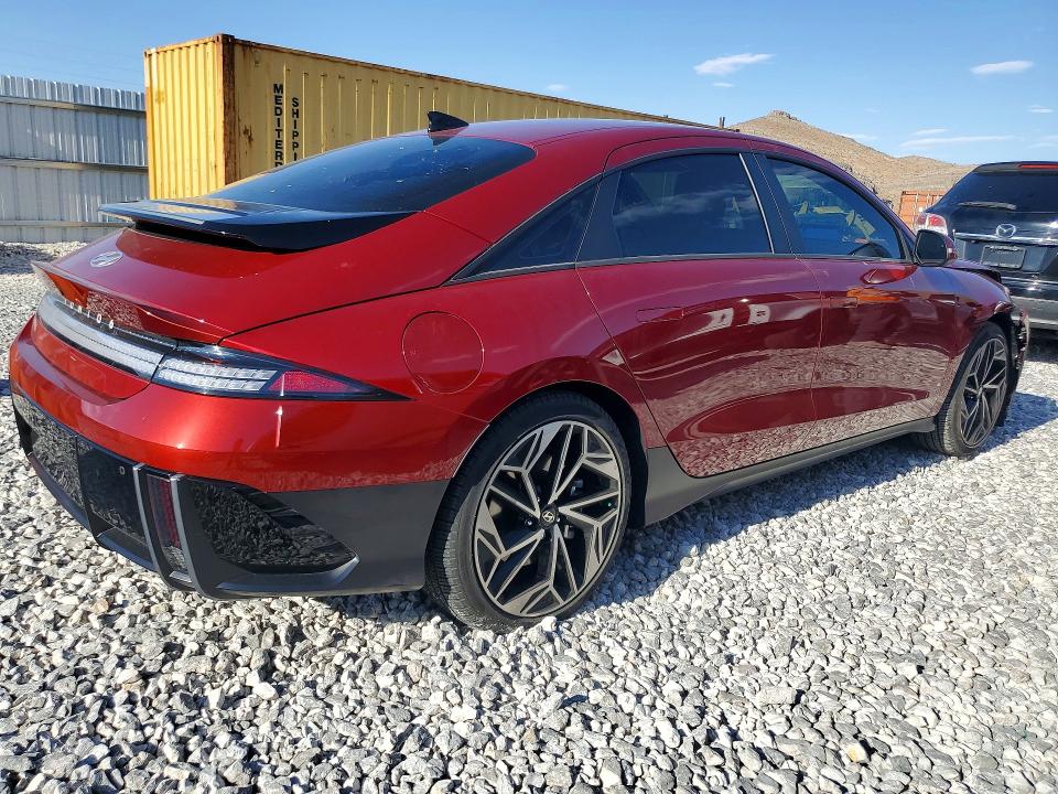 2023 Hyundai Ioniq 6 VIN KMHM34AC0PA024694 COPART salvage auction — FRONT END, NV - SALVAGE TITLE, sold $5,600 on 2026-07-22 (photo 3)