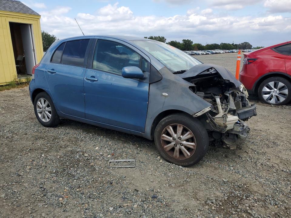 2011 Toyota Yaris VIN JTDKT4K30B5334968 COPART salvage auction — FRONT END, Ca - Salvage Certificate, sold $15 on 2026-07-28 (photo 4)