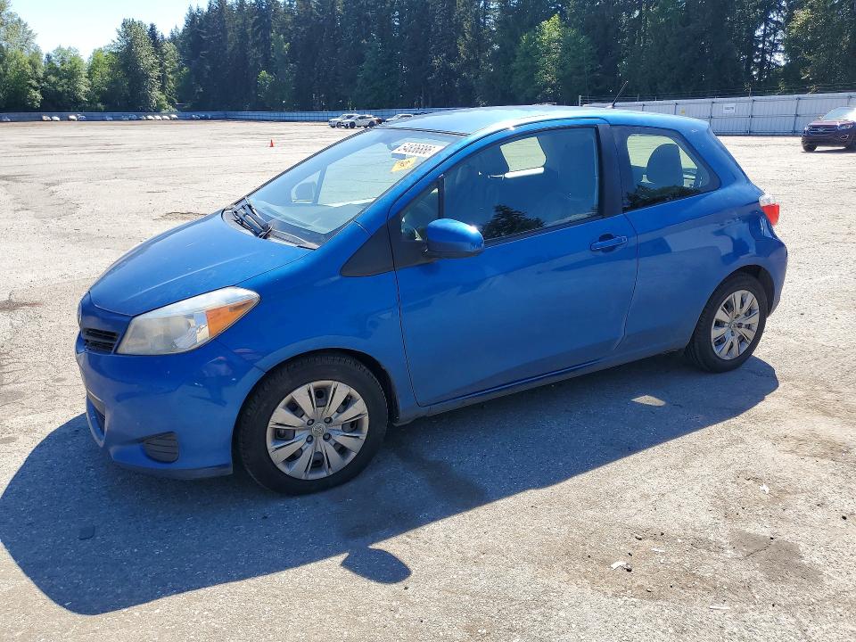 2012 Toyota Yaris VIN JTDJTUD30CD534328 COPART salvage auction — REAR END, Wa - Vehicle Cert Of Ownership-Titl, sold $1,350 on 2026-07-06 (photo 1)