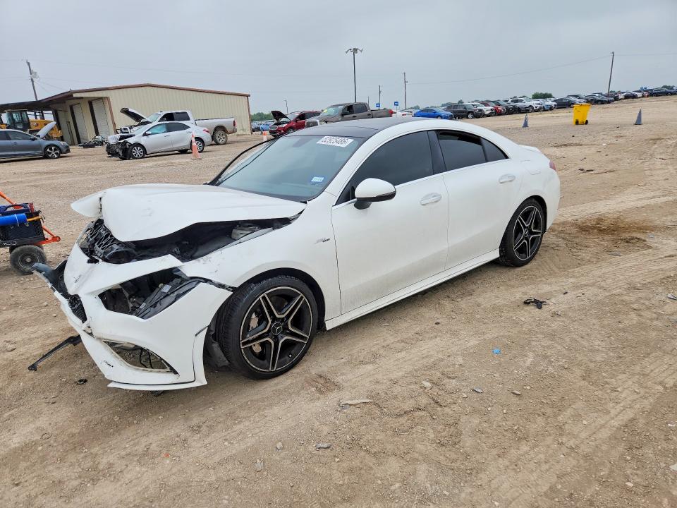 2020 Mercedes-benz Cla-klasse VIN WDD5J5BB1LN058050 COPART salvage auction — FRONT END, Tx - Salvage Vehicle Title, sold $3,800 on 2026-07-15 (photo 1)