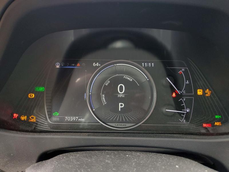 2020 Lexus VIN JTHL9JBH7L2032561 COPART salvage auction — HAIL, Salvage Title, sold $5,300 on 2026-07-21 (photo 9)